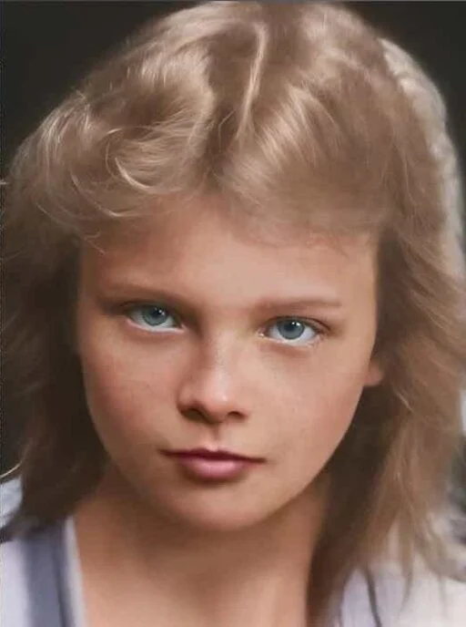 Restored old photo after AI restoration